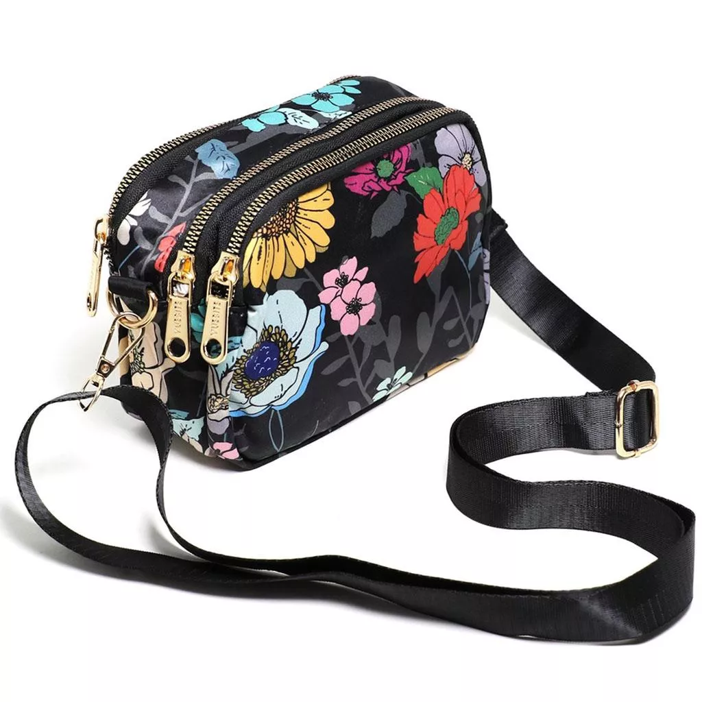 (小雛菊)防水布輕盈小方包 防潑水 簡約個性約會小方包/單肩包/側背包(附背帶)