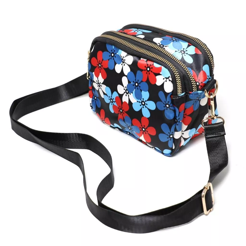 (小花)防水布輕盈小方包 防潑水 簡約個性約會小方包/單肩包/側背包(附背帶)5色 包包