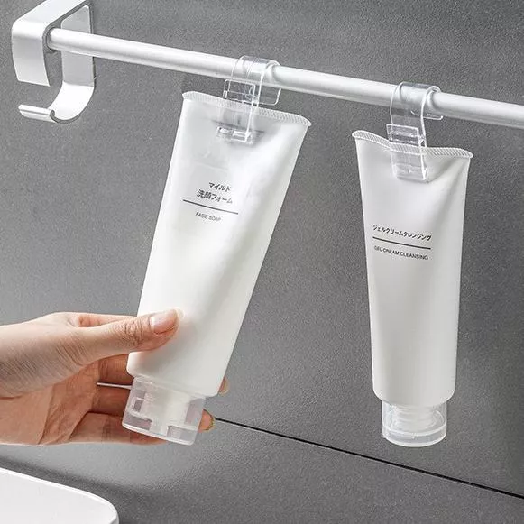 透明掛鉤夾子 懸空衛生間沐浴露收納 浴室洗髮水洗面乳牙膏夾