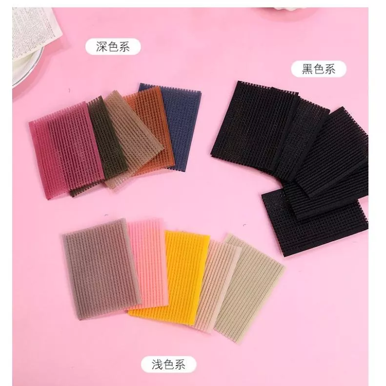 化妝必備 10片裝彩色瀏海貼無痕魔術貼頭頂碎髮整理貼粘頭髮髮卡頭飾女髮飾 瀏海貼