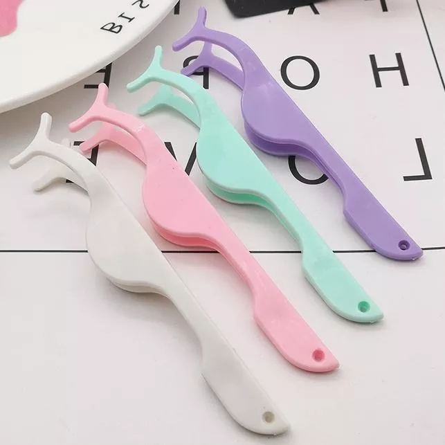 假睫毛鑷子假睫毛夾子 輔助器 眉夾 上妝 嫁接工具 化妝師專用粘貼 半月弧口睫毛夾 斜口睫毛夾 假睫毛輔助器 眉夾 大夾