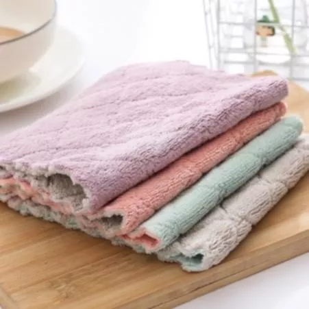 珊瑚絨抹布 擦手巾 不掉毛 洗碗布 洗碗巾 清潔布 可掛式 廚房 清潔巾 防油 擦拭巾