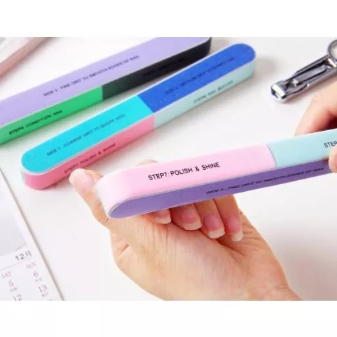 美甲工具 7面拋光銼指甲條 磨甲器 磨指甲 美甲棒 海綿拋光 銼板搓甲棒磨甲板 指甲銼打磨砂條