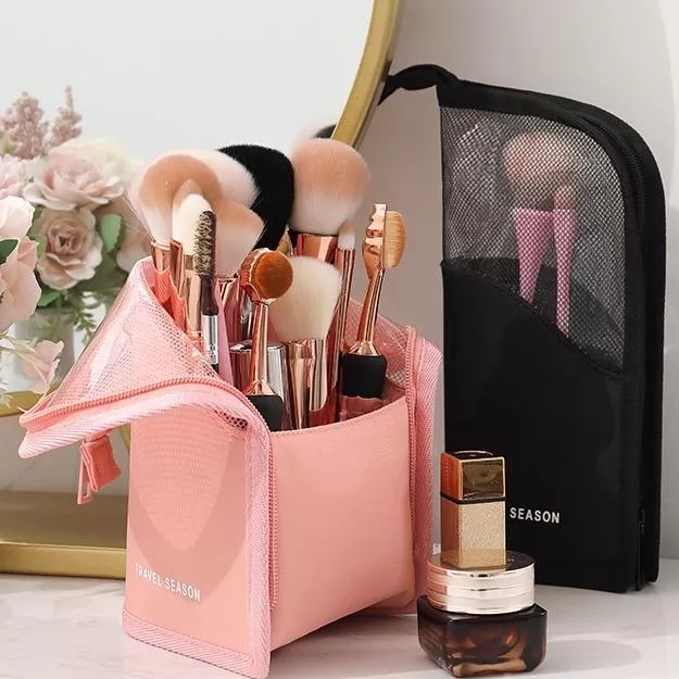 直立式刷具包 旅行刷具袋 化妝刷包 化妝刷袋 化妝包 化妝袋 化妝刷收納包 筆袋 眉筆眼線筆收納包