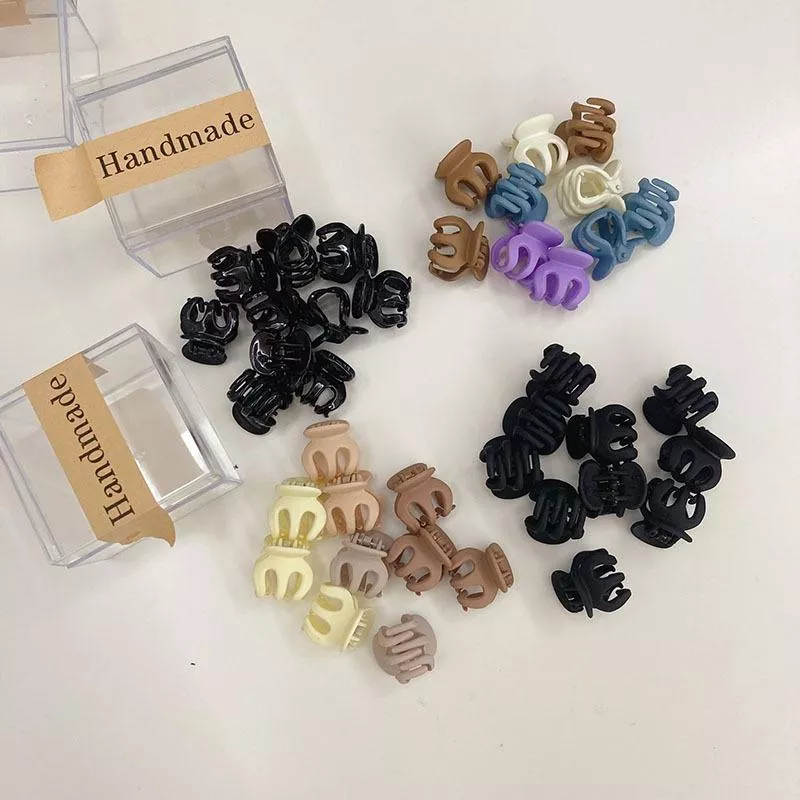 韓款 南瓜小抓夾 迷你小號髮夾 女秋冬髮抓瀏海夾 鯊魚夾 小夾子頭飾 邊夾 啞光 R1