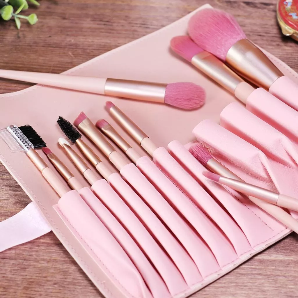 12支煙燻裸粉刷具組 套刷 化妝刷 刷具 蜜粉刷 腮紅刷 修容刷 眼影刷 打亮刷 暈染刷 粉底刷 遮瑕刷 眉刷 唇刷
