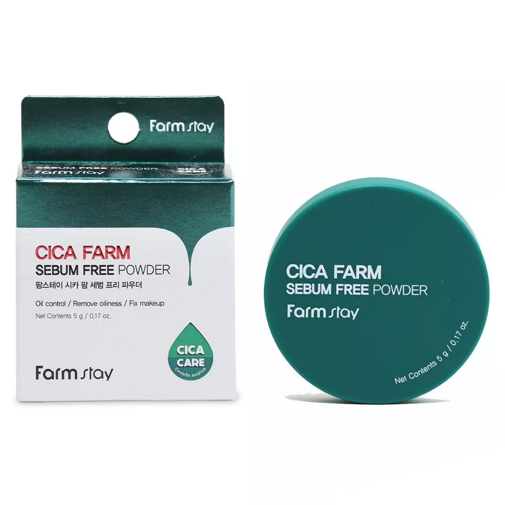 韓國連線 Farm Stay CICA FARM積雪草控油定妝蜜粉 5g