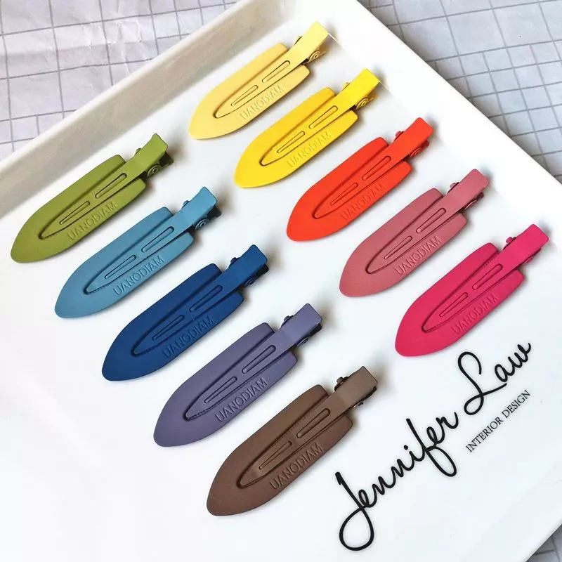 新款日韓網紅髮飾女無痕髮夾 簡約 碎髮 髮卡 漸變色 氣質 劉海 邊夾 無痕夾