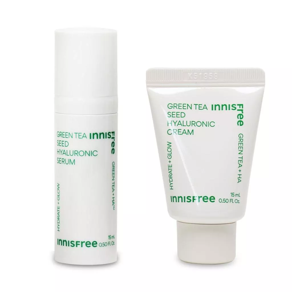 韓國連線 INNISFREE 綠茶籽保濕精華 15ML 10ML 綠茶面霜  小樣 試用品 旅行裝 旅行組 隨手包