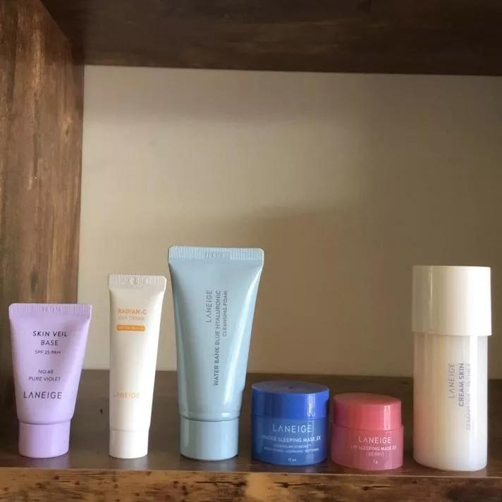 韓國連線 蘭芝 laneige 旅行組 小包裝 隨手瓶 睡美人極萃滋養晚安唇膜 睡眠面膜