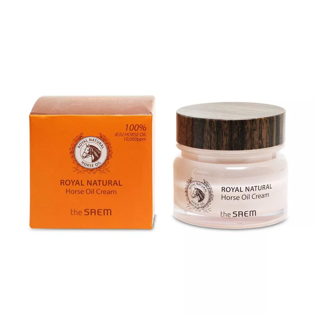 韓國連線 the saem 得鮮 馬油面霜 ROYAL NATURAL HORSE OIL CREAM NEW
