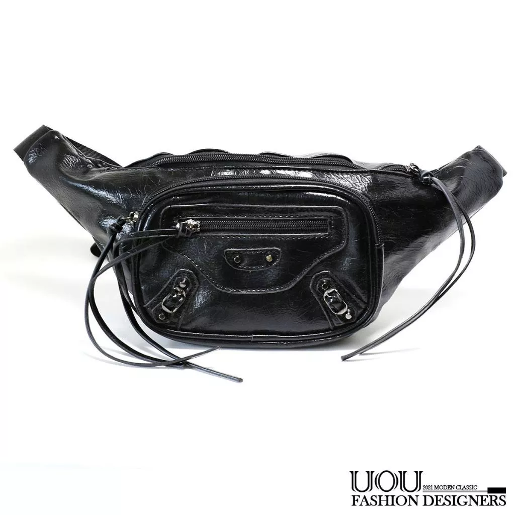 經典皮革 腰包 胸包 素面 啞光 霧面 機車包 率性必備 個性 推薦款