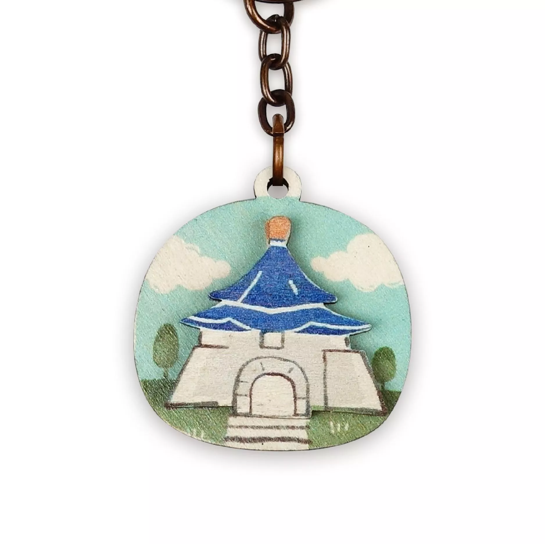 木鑰匙圈｜中正紀念堂