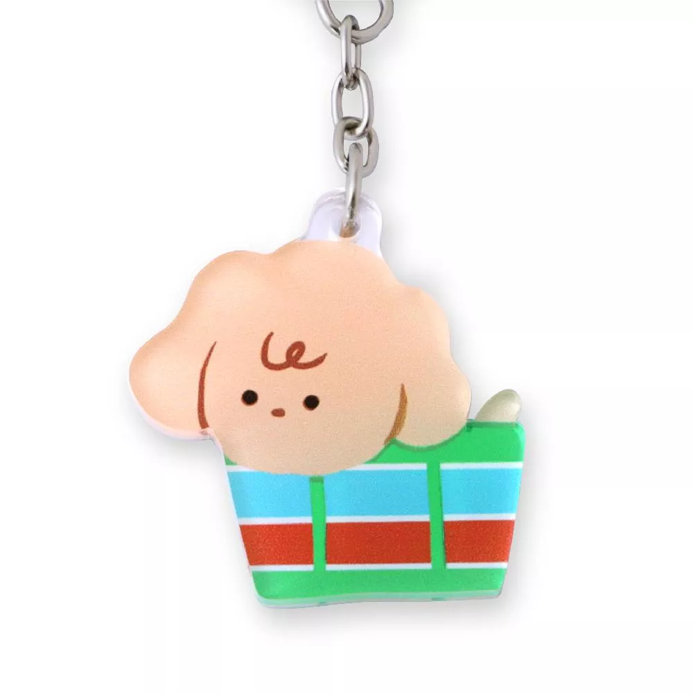 小鏡子鑰匙圈｜茄芷袋貴賓狗