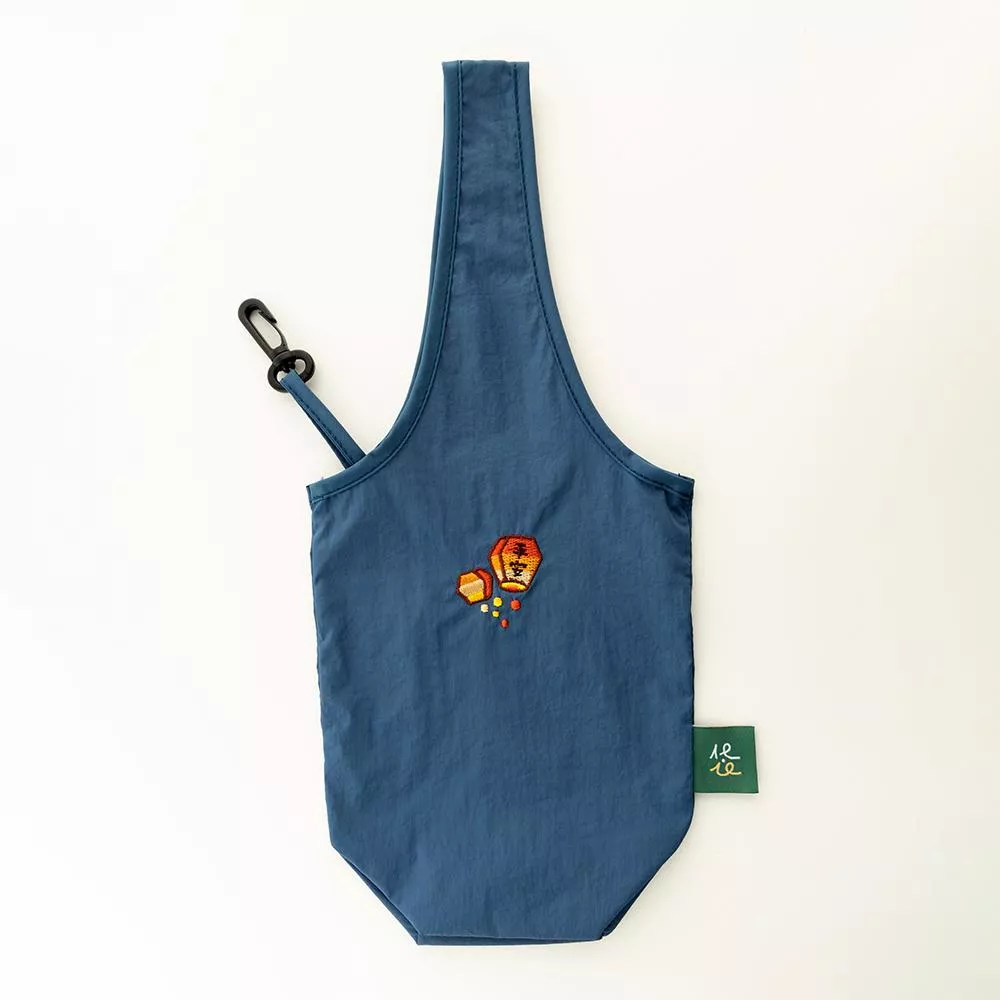 刺繡飲料袋｜祈願天燈