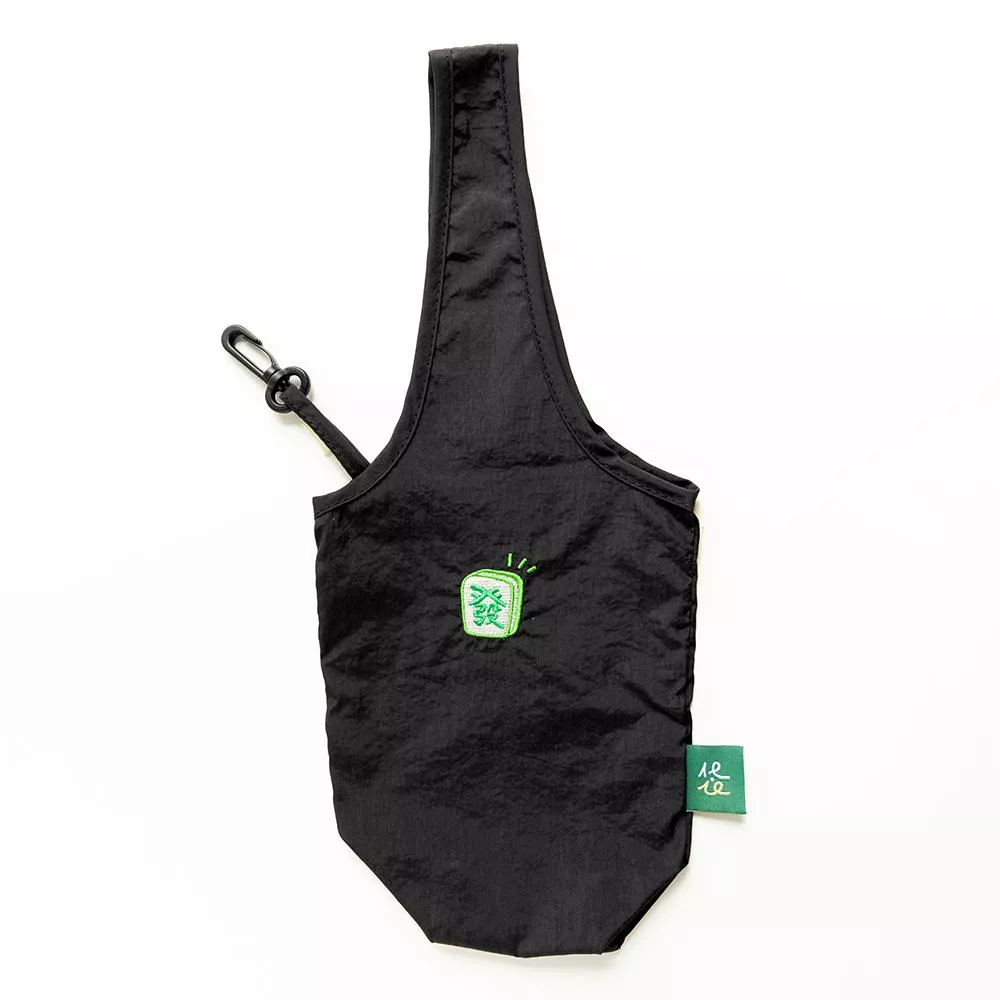 刺繡飲料袋｜台灣麻將