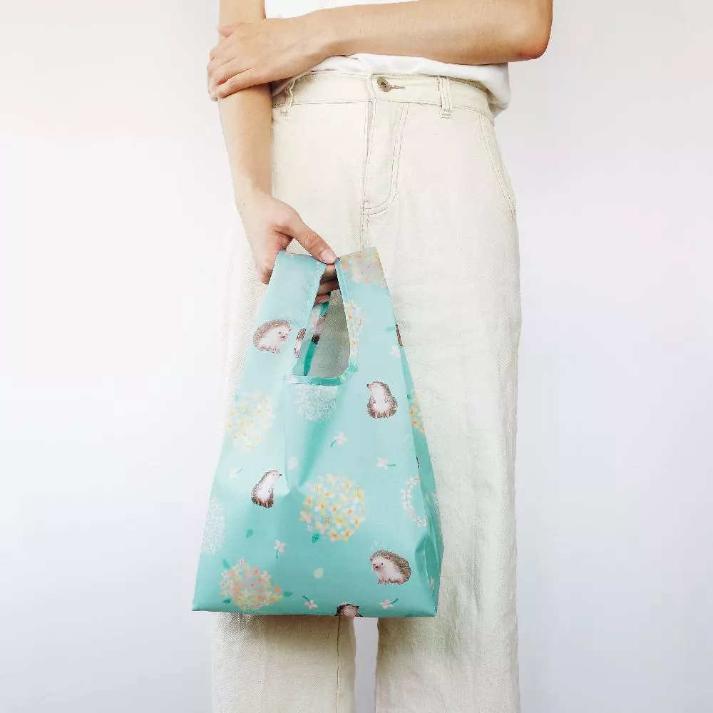 環保購物袋｜仙丹花與刺蝟