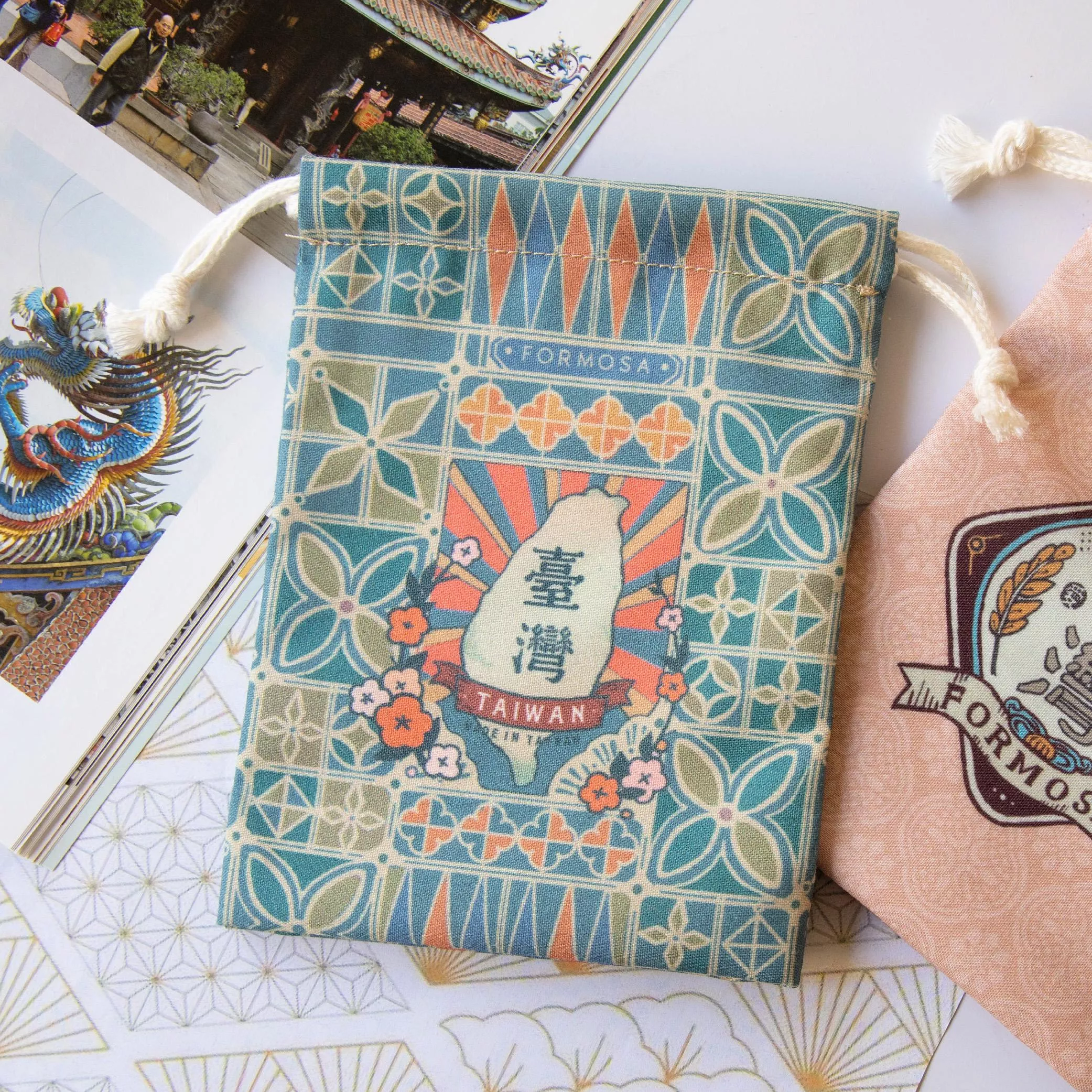 台灣小物袋｜台灣花窗