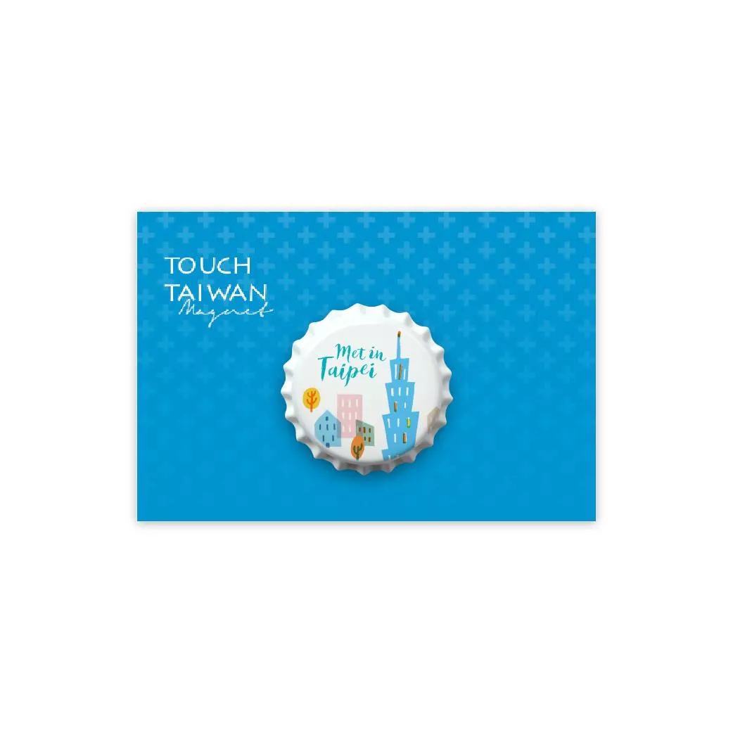 瓶蓋磁鐵｜遇見台北