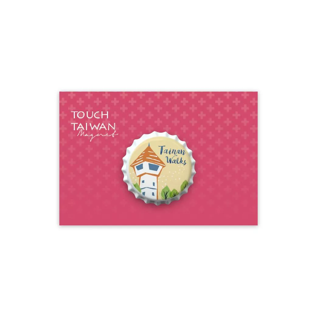 瓶蓋磁鐵｜台南散步