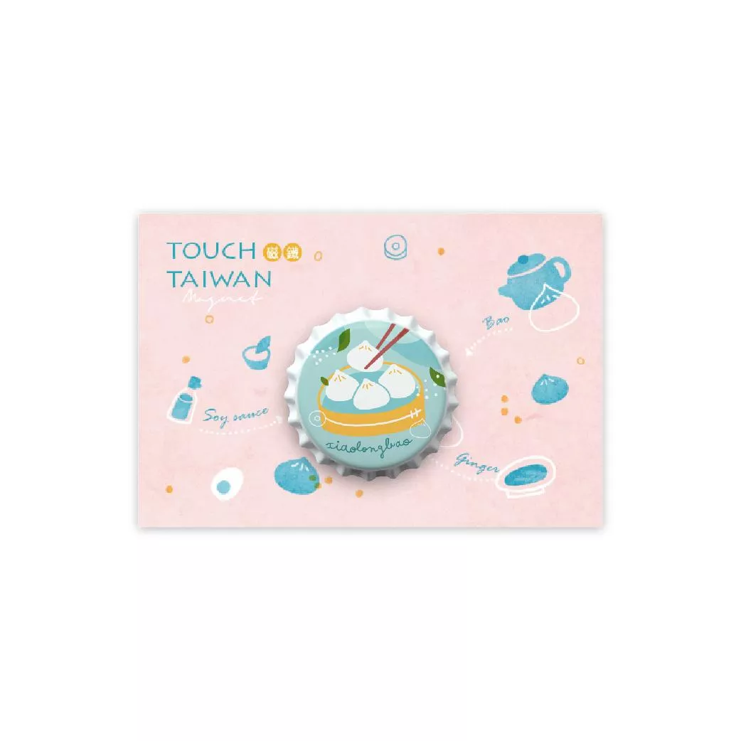 瓶蓋磁鐵｜小籠包