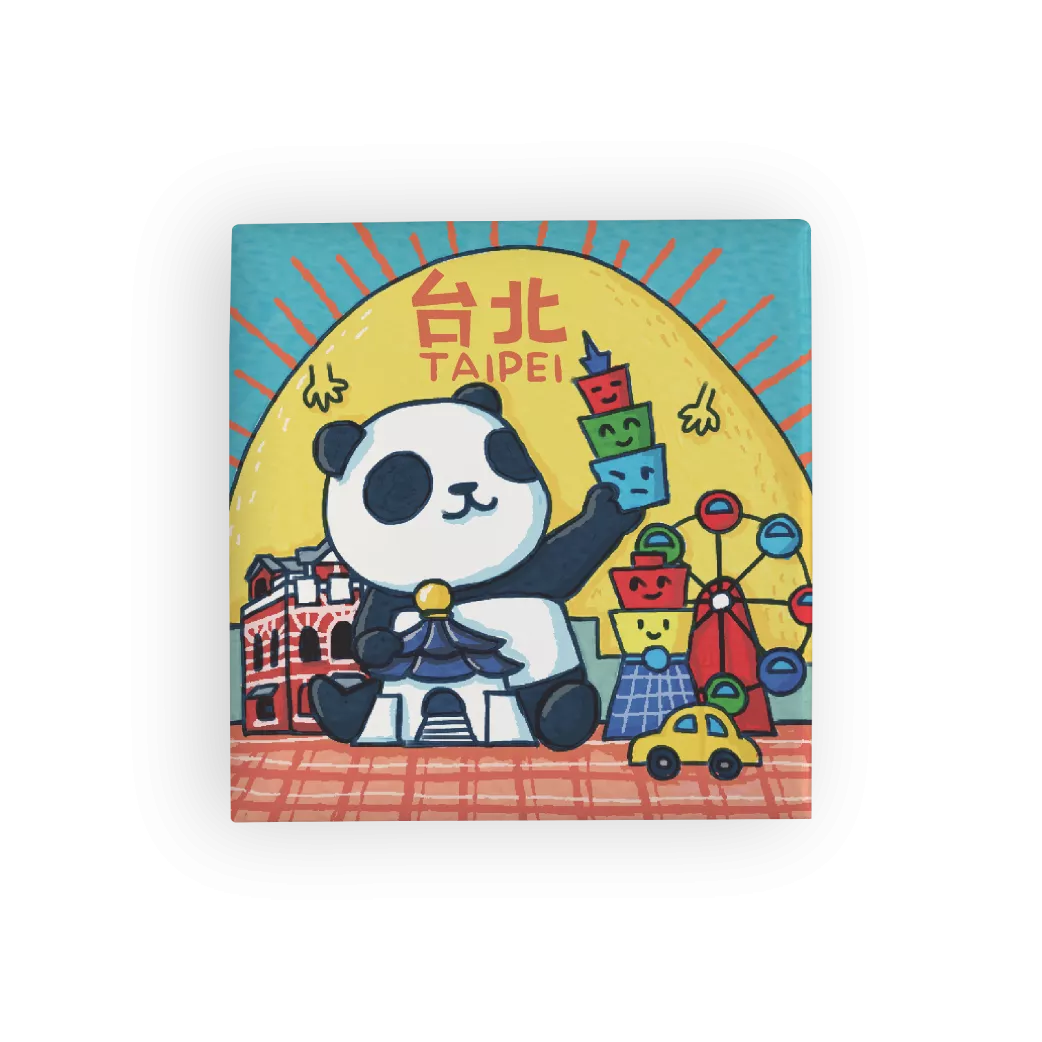 瓷磚磁鐵｜積木台北城（大瓷磚1入）