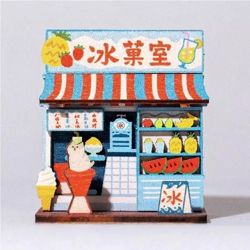迷你桌上收納DIY｜夏日冰菓室