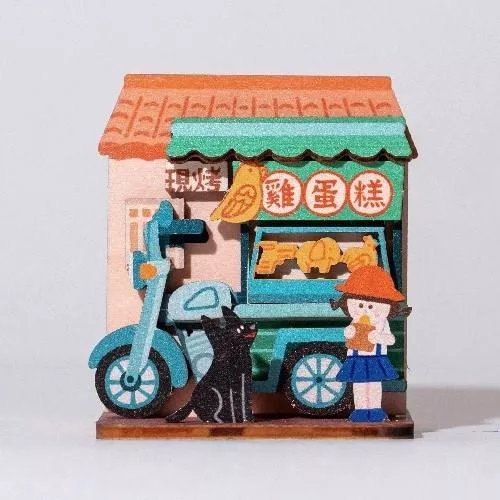 迷你桌上收納DIY｜古早味雞蛋糕