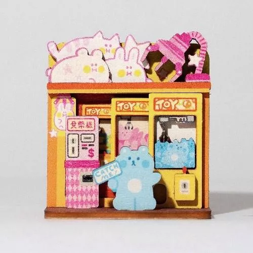 迷你桌上收納DIY｜台式夾娃娃機店