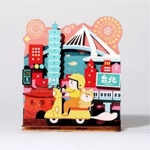 迷你桌上收納DIY｜臺北城煙火