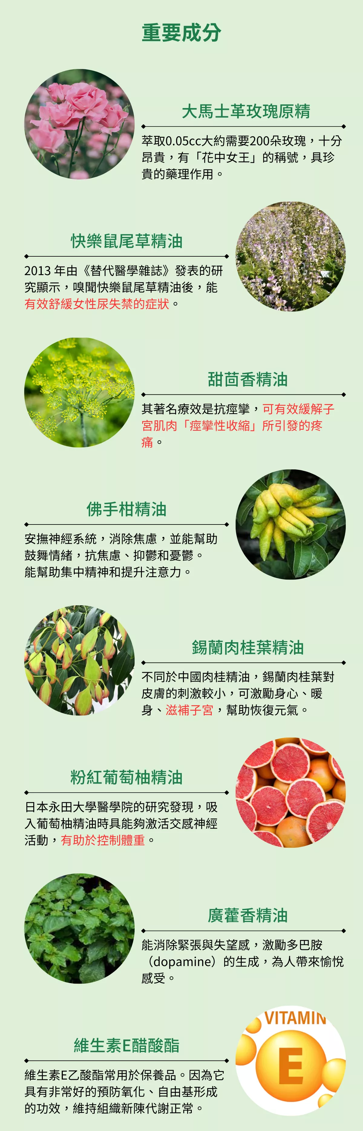 大馬士革玫瑰精油成分