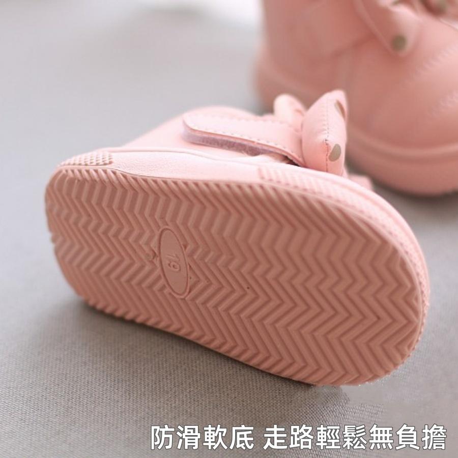 ❤️Annie❤️點點蝴蝶結女寶雪靴 童鞋 寶寶靴子 兒童短靴 兒童雪地靴 女童靴 小童 嬰幼兒學步鞋 冬季加絨棉鞋