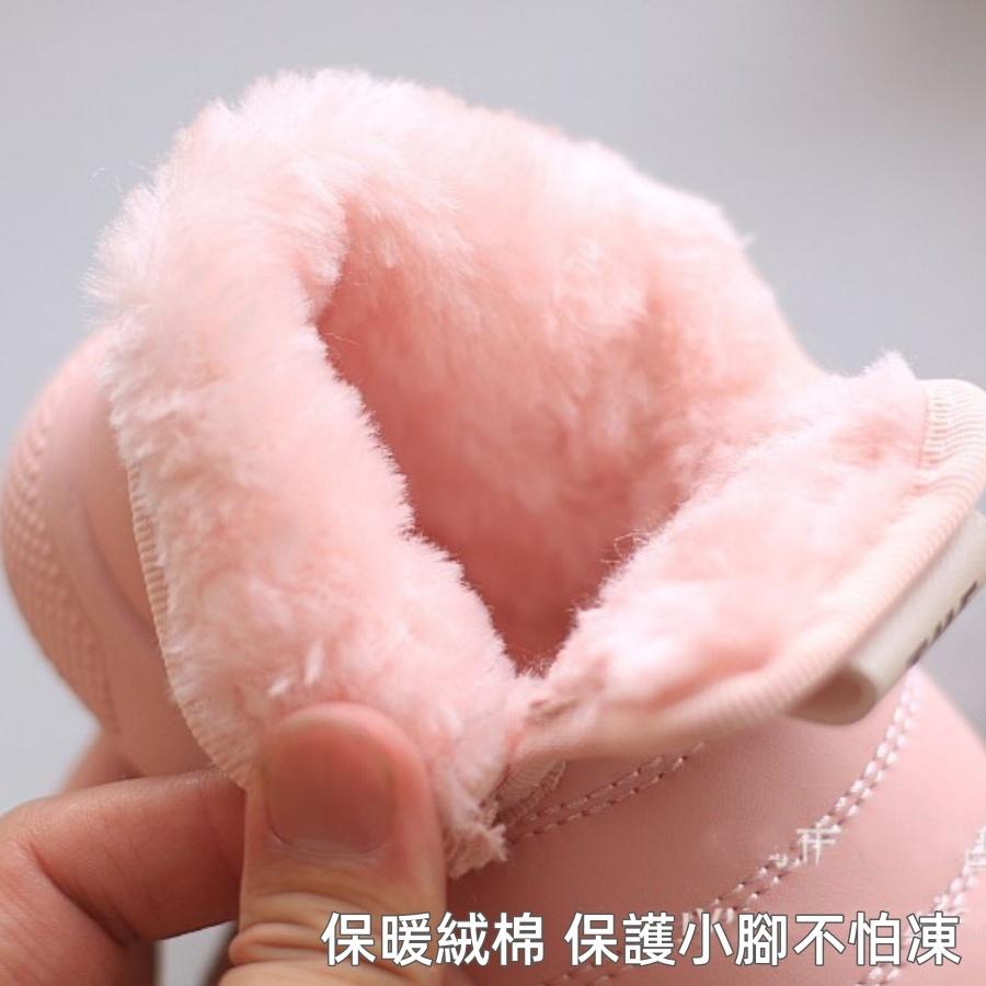 ❤️Annie❤️點點蝴蝶結女寶雪靴 童鞋 寶寶靴子 兒童短靴 兒童雪地靴 女童靴 小童 嬰幼兒學步鞋 冬季加絨棉鞋