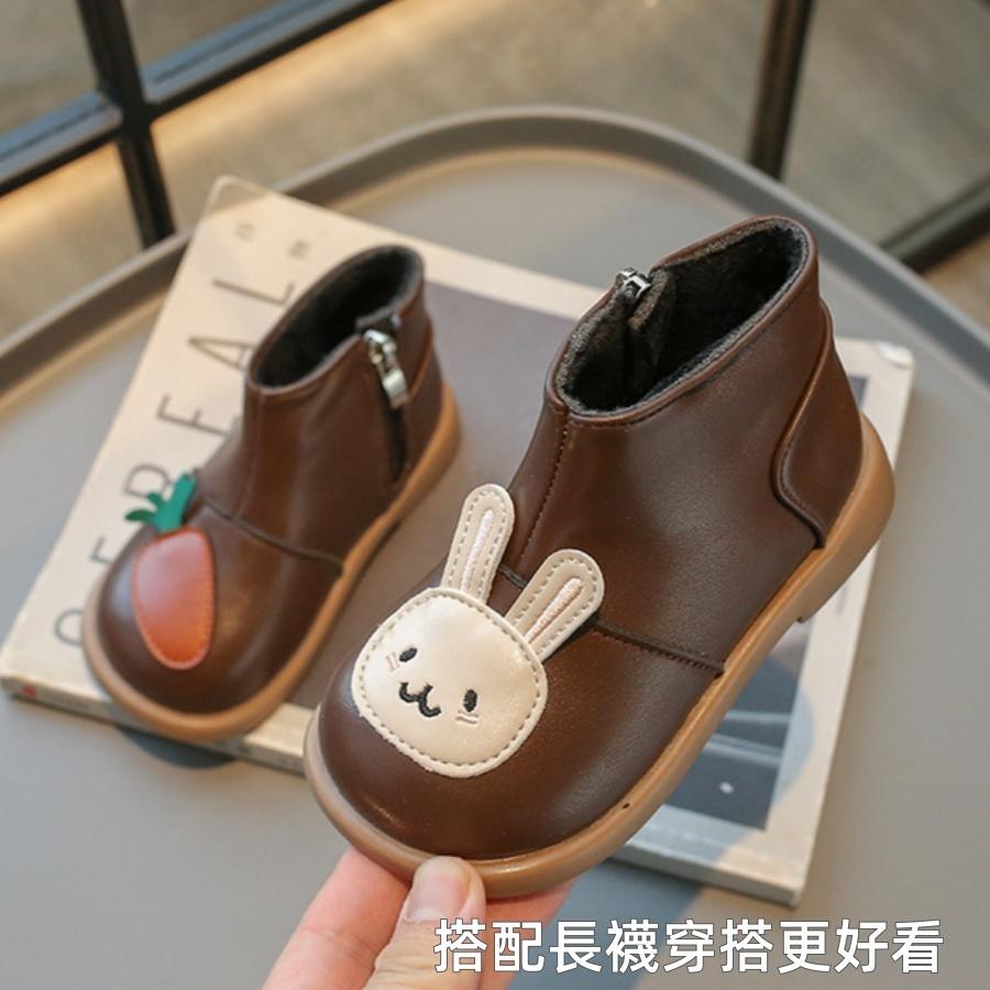 ❤️Annie❤️可愛兔子女童短靴 童鞋 女童靴子 兒童鞋 公主靴 短靴 皮靴 中筒靴 馬丁靴 小童 中童 馬靴