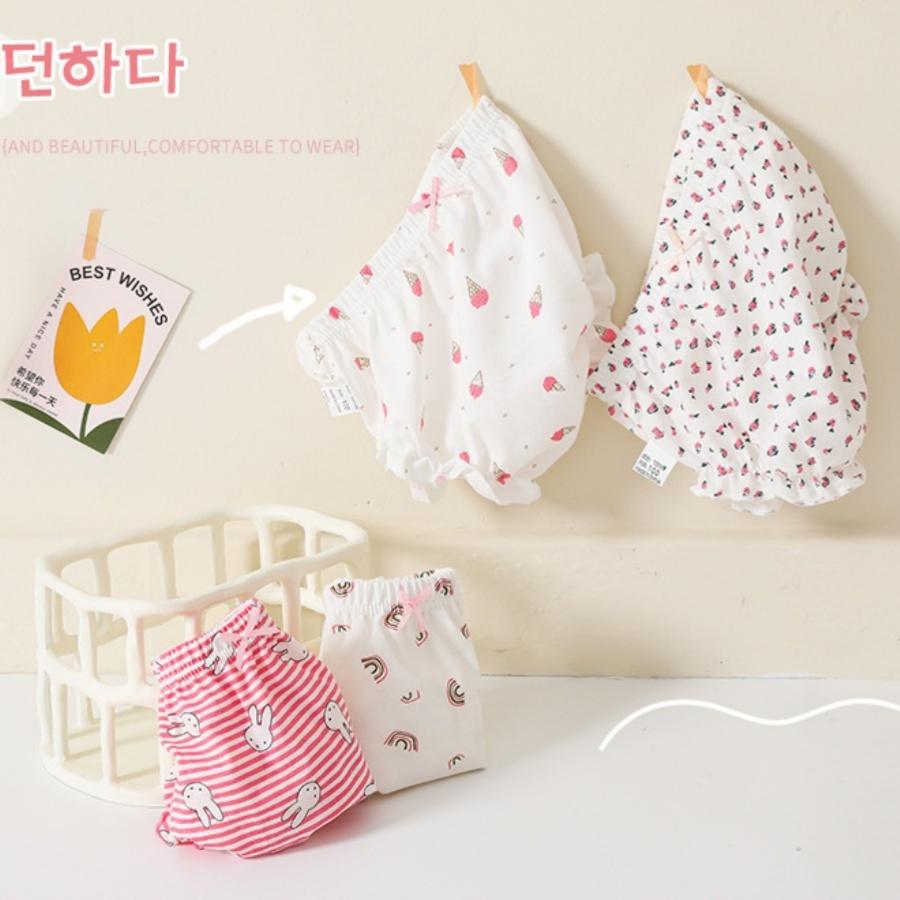 ❤️Annie❤️100%棉女寶內褲嬰兒包褲 寶寶內褲 兒童內褲 女童內褲 寶寶褲 女生內褲 不夾屁屁 小中童 嬰幼童