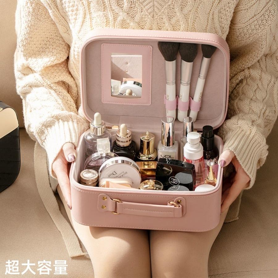 ❤️Annie❤️手提化妝箱 大容量化妝包 旅行化妝包 收納包 化妝箱 旅行箱 化妝品收納箱 洗漱包 旅行必備 旅行收納