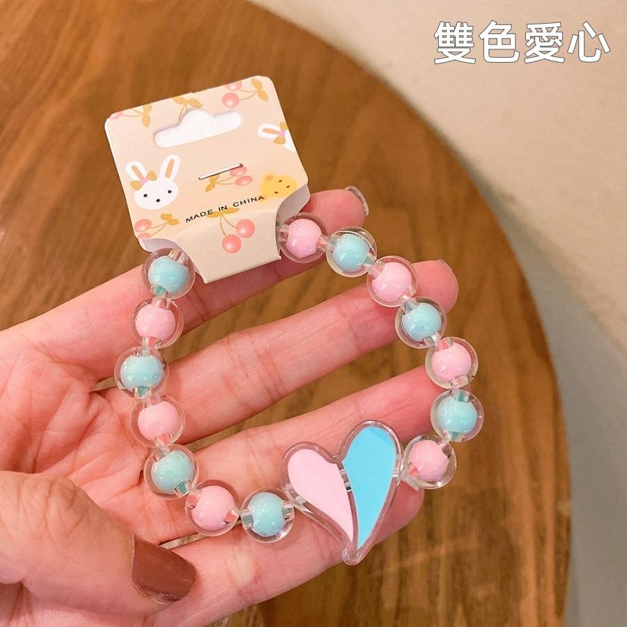❤️Annie❤️兒童卡通串珠手鍊 女童飾品 公主手鍊 果凍色串珠 兒童手鍊 女童配件 學生首飾 寶寶手環 兒童禮物