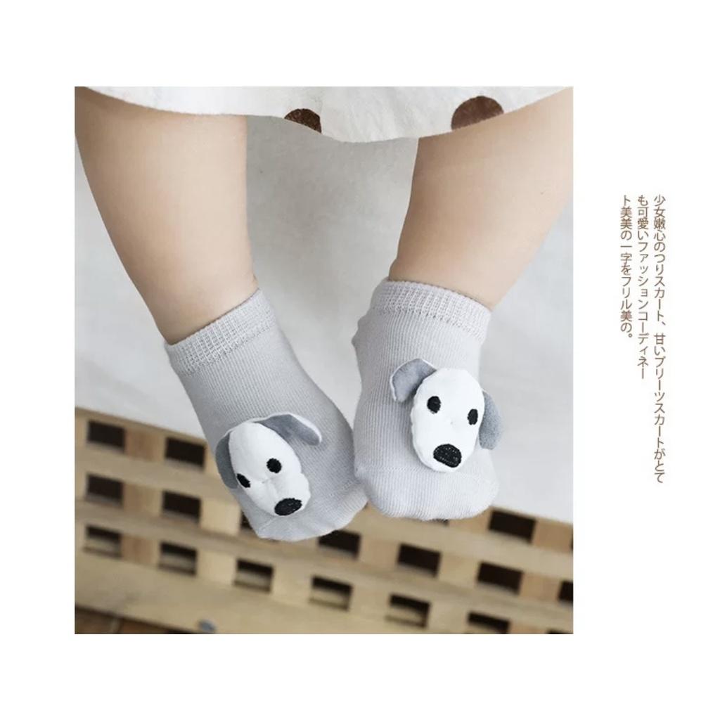 台灣現貨/快速出貨~❤️Annie❤️卡通動物立體防滑寶寶襪 室內襪 兒童襪 嬰兒襪 短襪