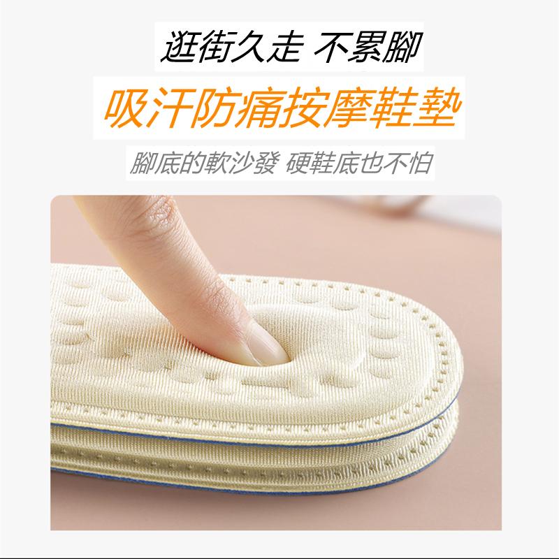 ❤Annie❤縮碼吸汗透氣防臭按摩鞋墊 運動減震鞋墊 全墊鞋墊 女鞋墊