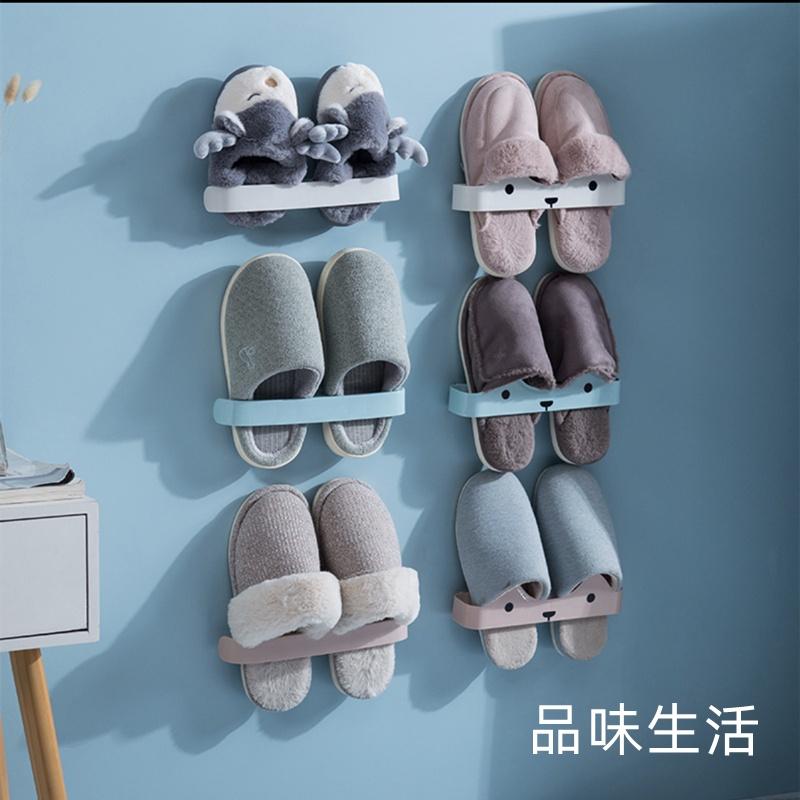❤️Annie❤️免打孔多功能壁掛鞋架 拖鞋架 置物架 浴室拖鞋架 瀝水收納架