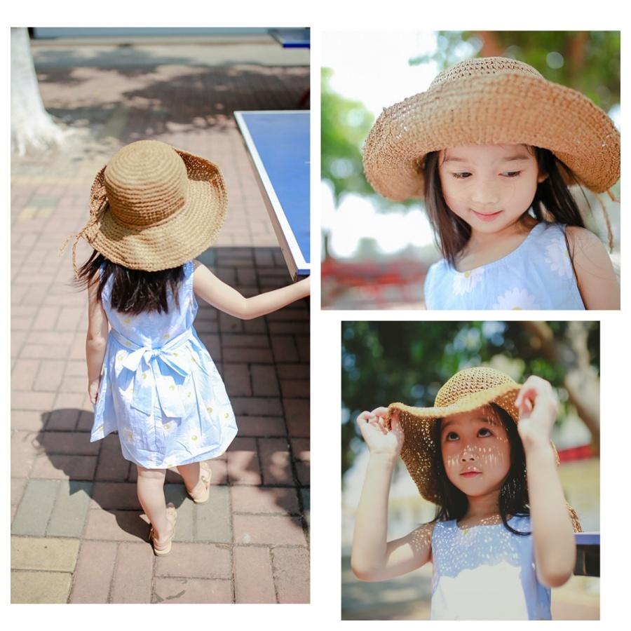 ❤️Annie❤️親子草帽 編織草帽 兒童遮陽帽 防曬帽 女童帽 寶寶防曬帽 大人防曬帽 夏天海邊帽子 親子帽 太陽帽