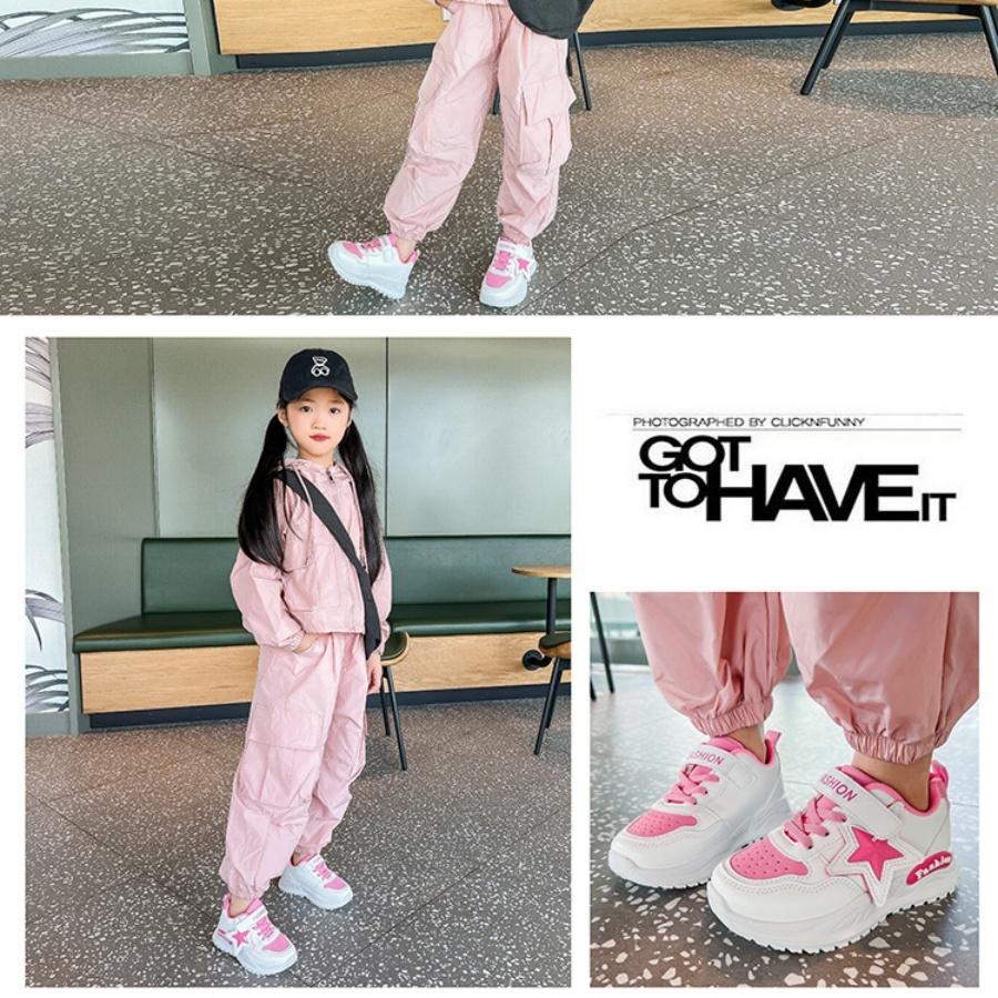 ❤️Annie❤️女童星星老爹鞋 童鞋 女童運動鞋 兒童球鞋 中童大童鞋 女童鞋 透氣厚底跑步鞋 小白鞋 學生鞋 休閒鞋