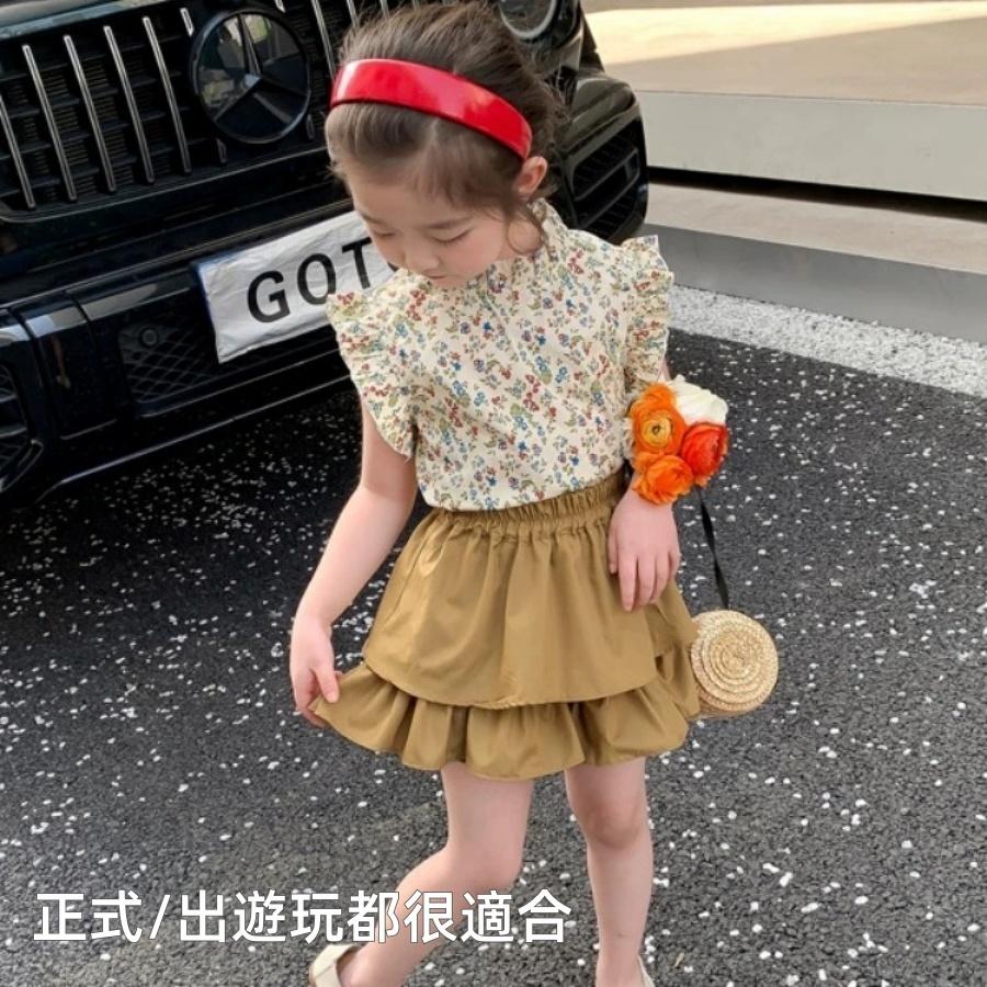 ❤️Annie❤️女童碎花裙套裝 童裝 女童洋裝 女童碎花連身裙 女童套裝 女童夏裝兩件套 女童裙子 小童中童大童