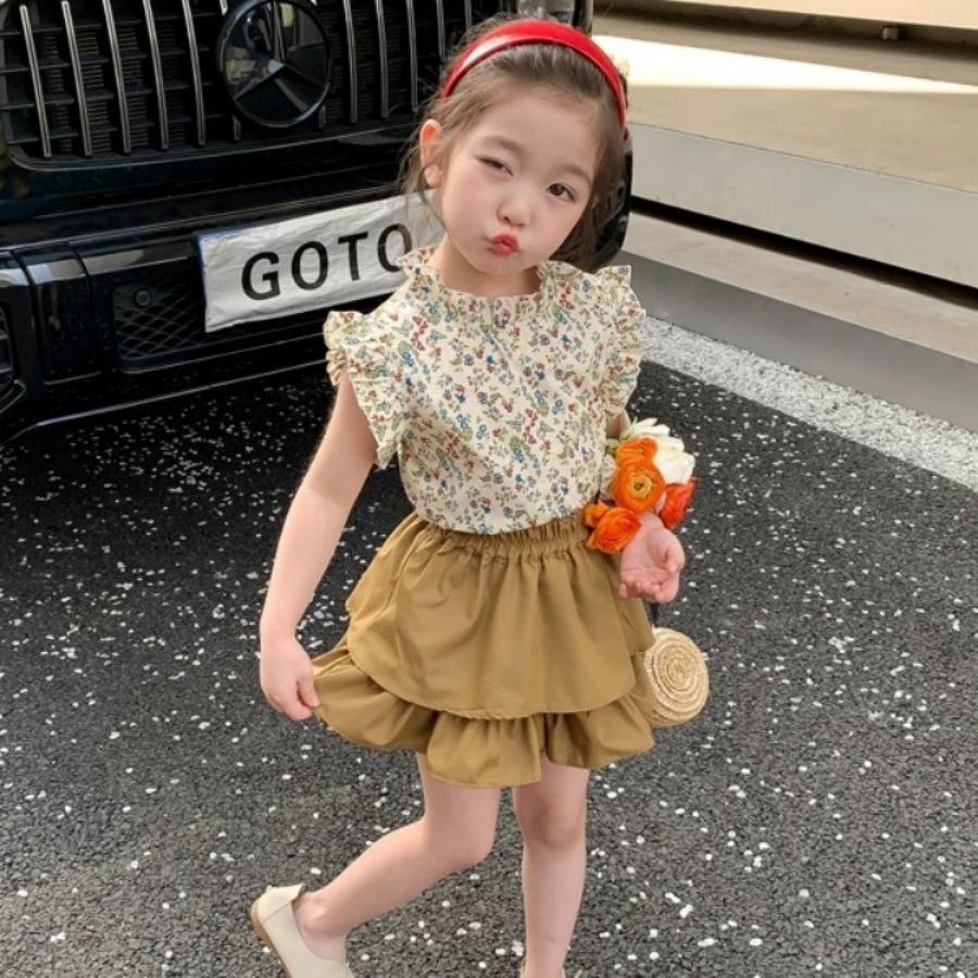 ❤️Annie❤️女童碎花裙套裝 童裝 女童洋裝 女童碎花連身裙 女童套裝 女童夏裝兩件套 女童裙子 小童中童大童