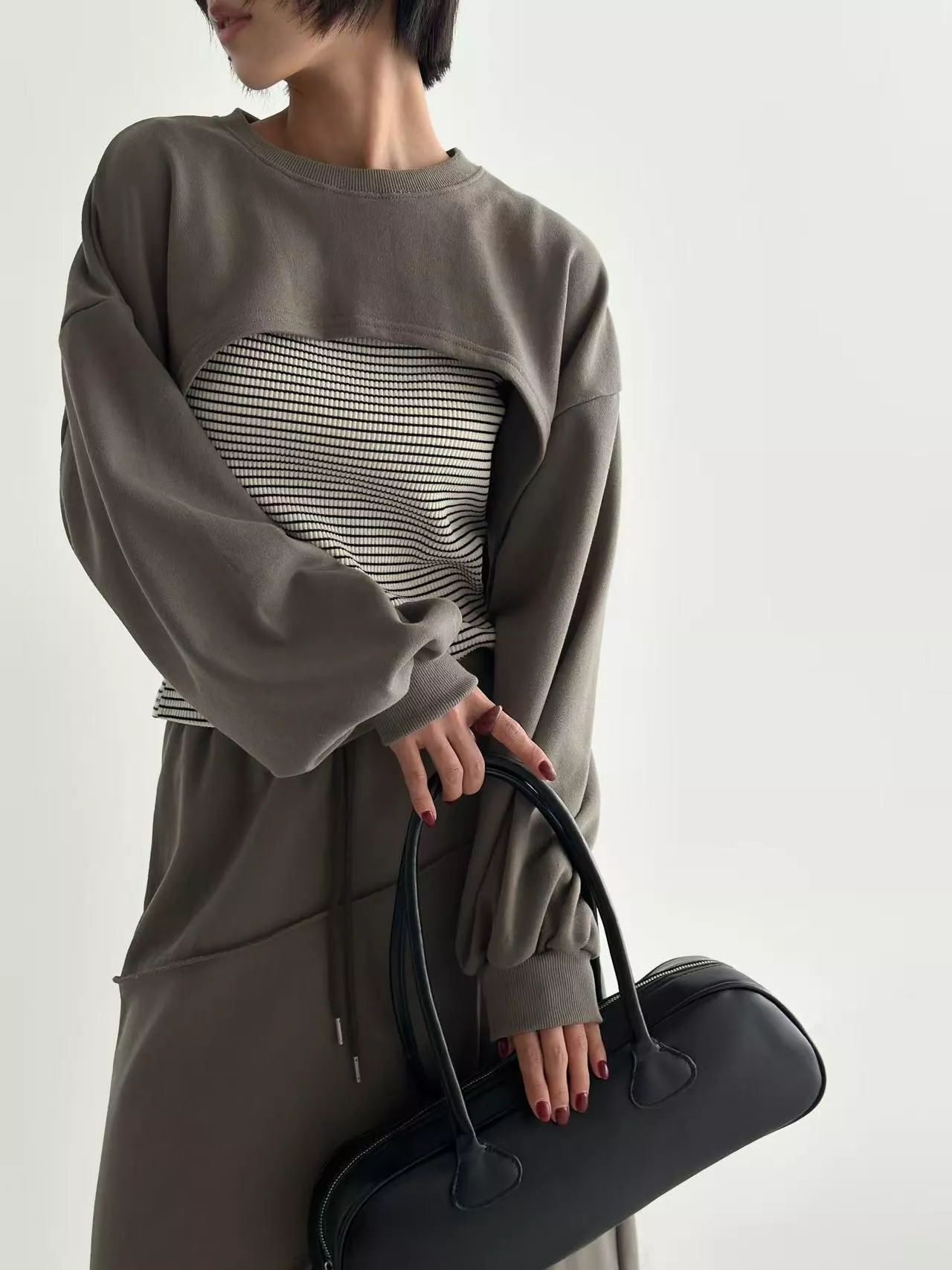 層次感造型長袖上衣