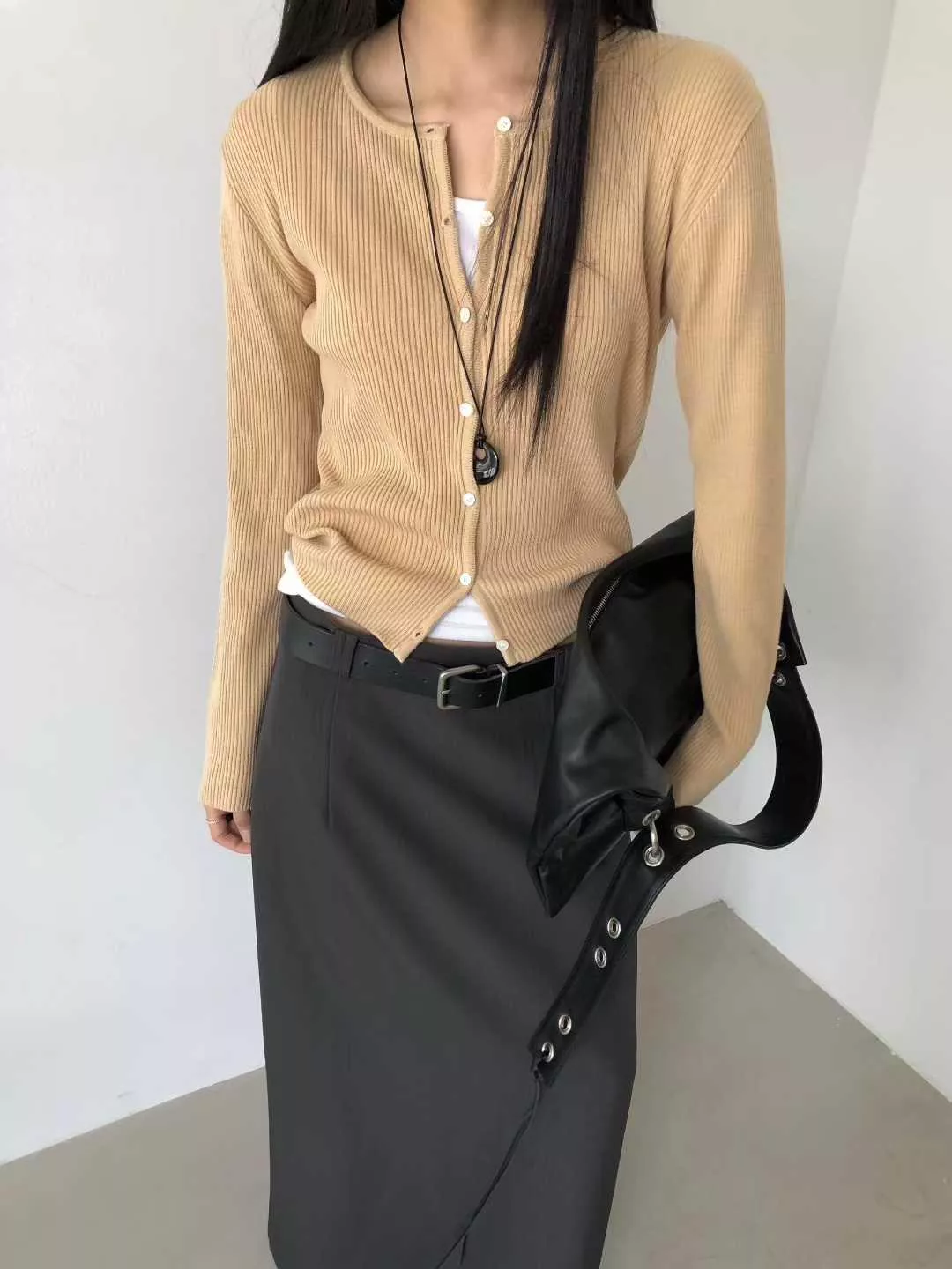 基本款 針織排釦上衣