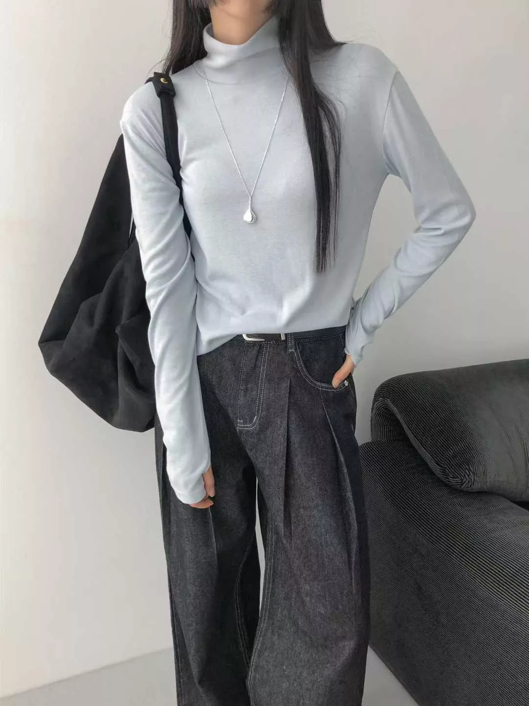 內搭基本款 保暖高領上衣