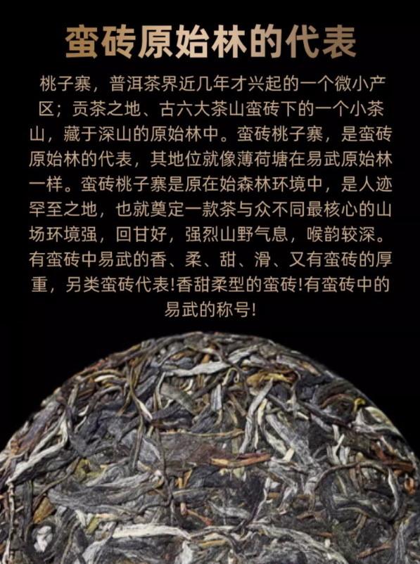 普洱茶生茶[彩程] 2021年 千山系列 蠻磚桃子寨古樹茶 357g 生餅