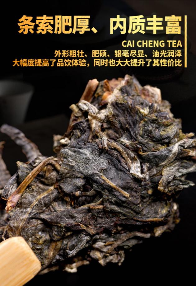 普洱茶生茶 [彩程] 2020年 曼松古樹茶 1000g 生磚