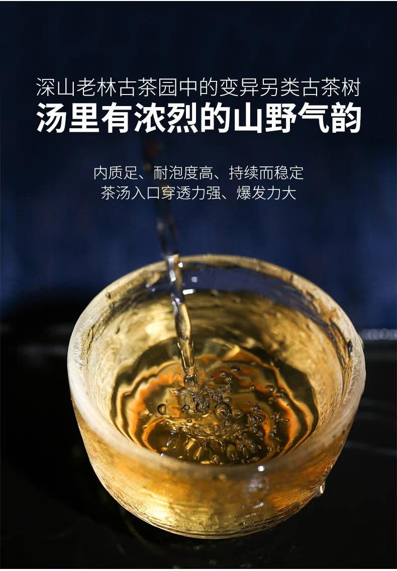 普洱茶生茶 [彩程] 2022年 紅格 變異古樹茶 200g 生磚 雙倍花蜜香